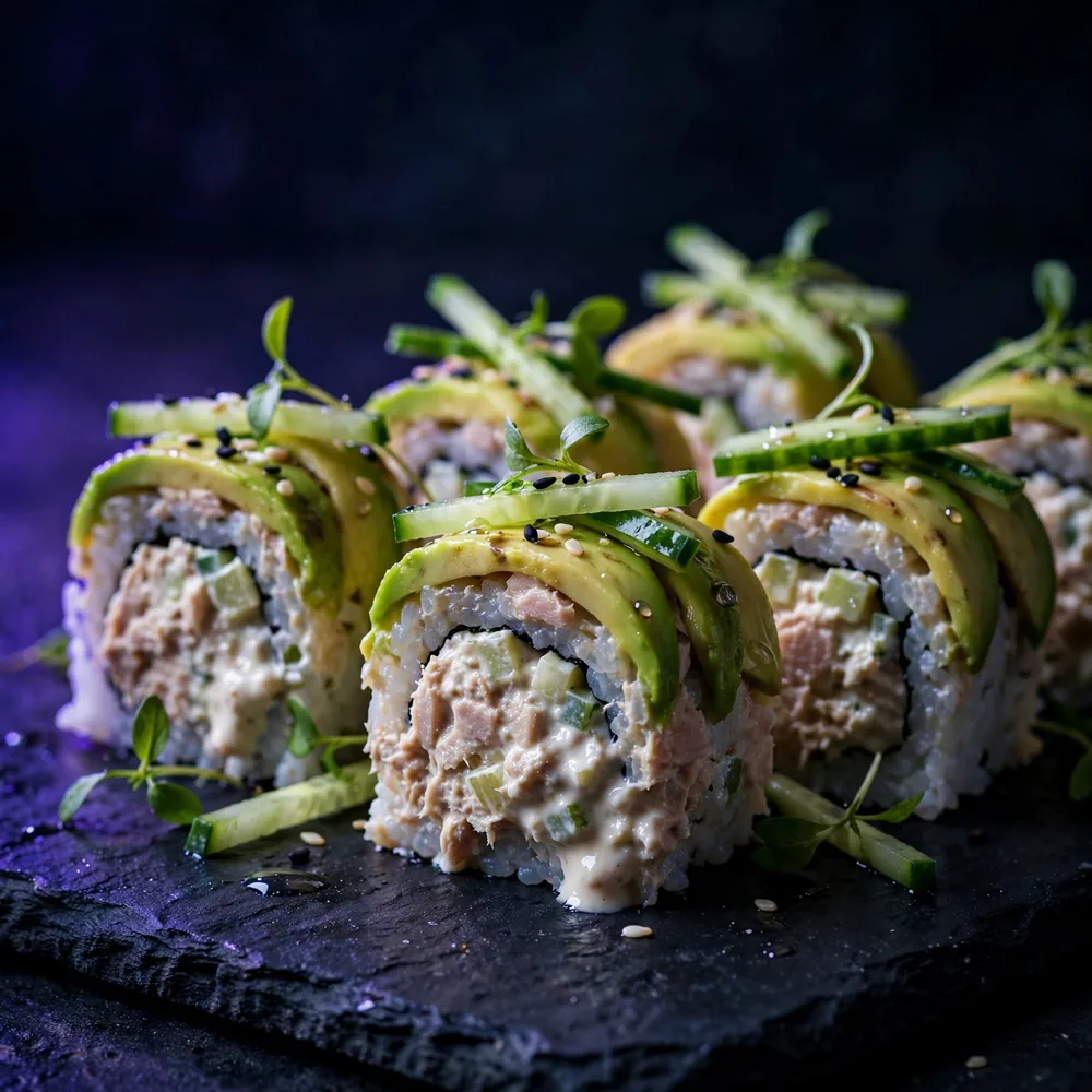 Tuna salad maki pieces